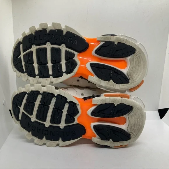 Balenciaga White Orange Womens 8 Layered Track Sneaker shoes - Picture 7 of 10